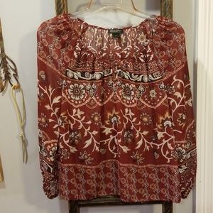 Women's Size M Lucky Brand boho top